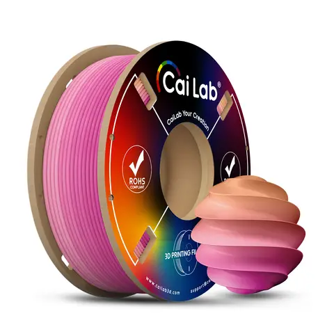 CAILAB 3D-Drucker Filament PLA Regenbogen Farbverlauf - Pflaume