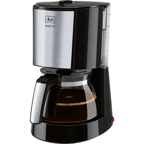Melitta ENJOY TOP GLASS Koffiemachine 1017-04 RVS Geborsteld