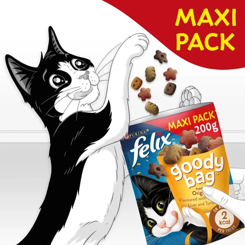 Felix Goody Bag Adult Cat Treats Original Mix 200g