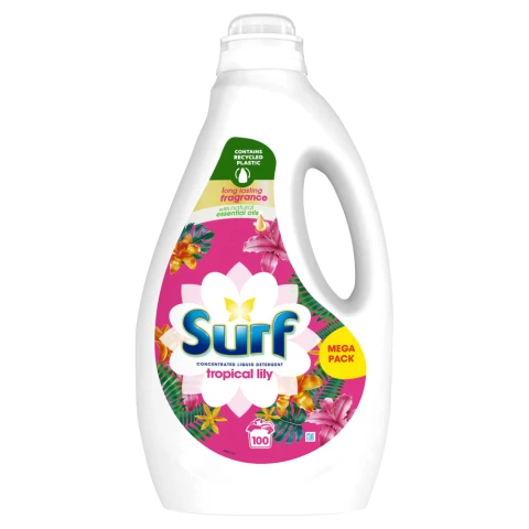 Surf  Concentrated Liquid Laundry Detergent Tropical Lily 100 washes 