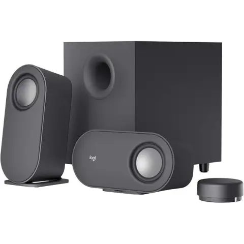 Logitech Z407 Bluetooth-Computerlautsprecher mit Subwoofer und kabelloser Steuerung, raumfüllendem Sound, Premium-Audio mit mehreren Eingängen, USB-Lautsprechern - Graphit