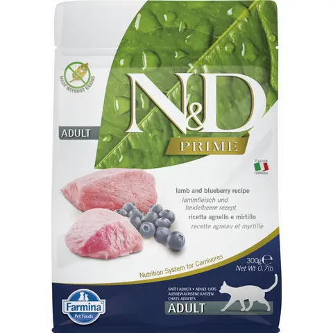 Farmina N&D Prime Croquettes pour chat - Agneau, 300 g