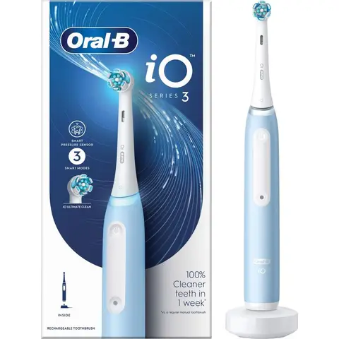 Oral-B IO Series 3 Electric Toothbrush Ice Blue 1 Piece