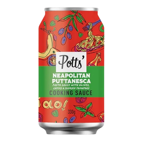 Potts - Neapolitan Puttanesca Pasta Sauce in a Can - 330g