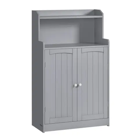 VASAGLE Bathroom Cabinet, 60x30x110cm, Dove Grey