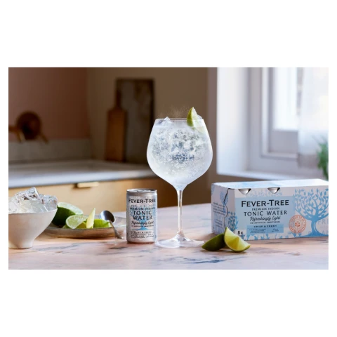 Fever Tree Naturally Light Tonic Water 8x150ml