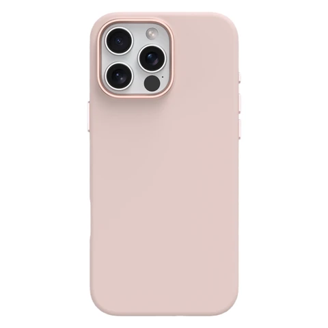COMMA Nature Series Magnetic Silicone Phone Case - iPhone16 Pro Max - Light Pink