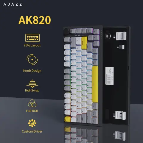 AJAZZ AK820 Clavier mécanique filaire 75%