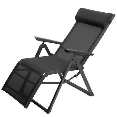Hespéride Decima Chaise longue de jardin - Anthracite/graphite