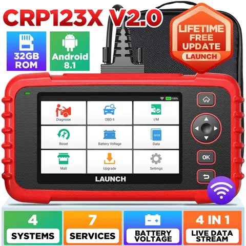 Launch CRP123X V2.0 Car Diagnostic Tool OBDII Code Reader