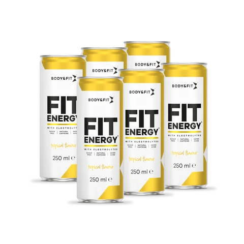 Body&Fit Fit Energy Drink Tropical 1500 ml (6 Cans)