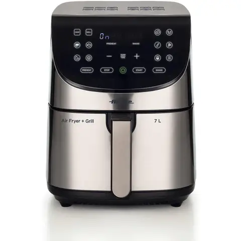 Ariete 4628 digitale Heißluftfritteuse, 7 Liter, Silber, 1 Stück