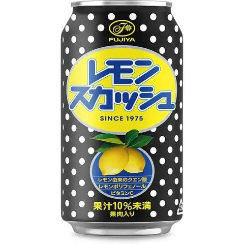 Fujiya Lemon Juice Soft Drink  350ml/can