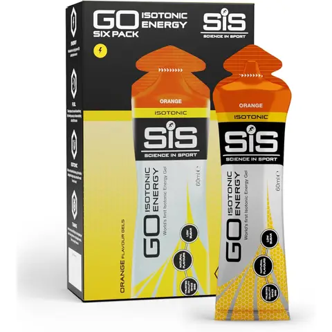 Science in Sport GO Isotonic Energy Orange Drink Flavour - 6 x 60ml