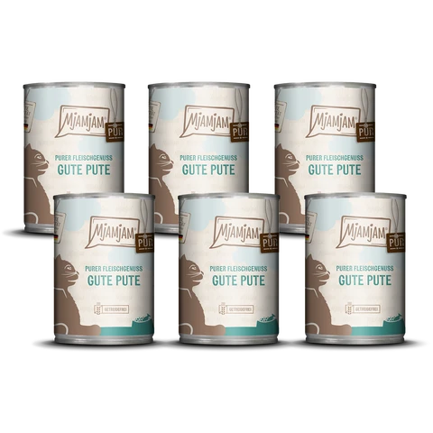 MjAMjAM Purer Fleischgenuss - gute Pute pur  6 x 400 g