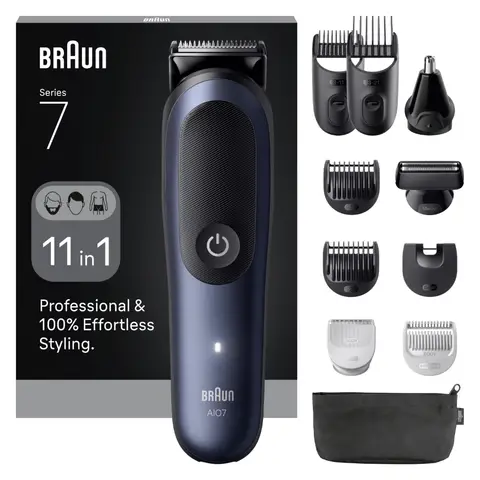 Braun MG Styler MGK7540 Tondeuse multi-usages - 1 pièce - Kit de soins complet 9-en-1 - Technologie ProBlade