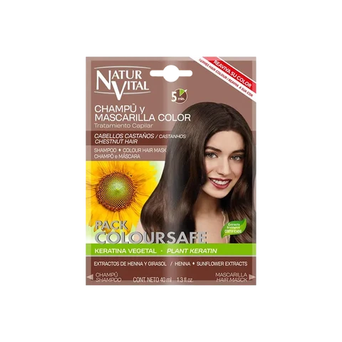NATUR VITAL SET COLOURSAFE CHESTNUT 40ml