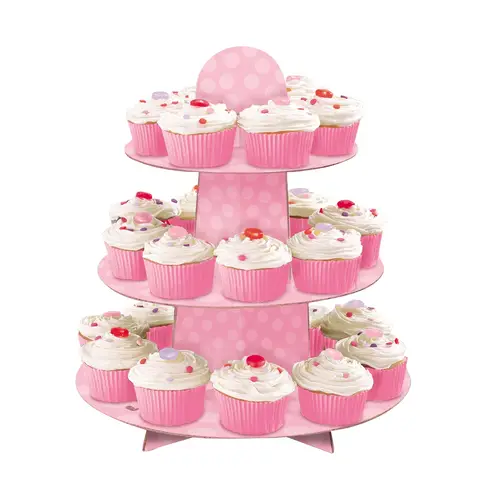Unique Cupcake Stand, Pink Polka Dot