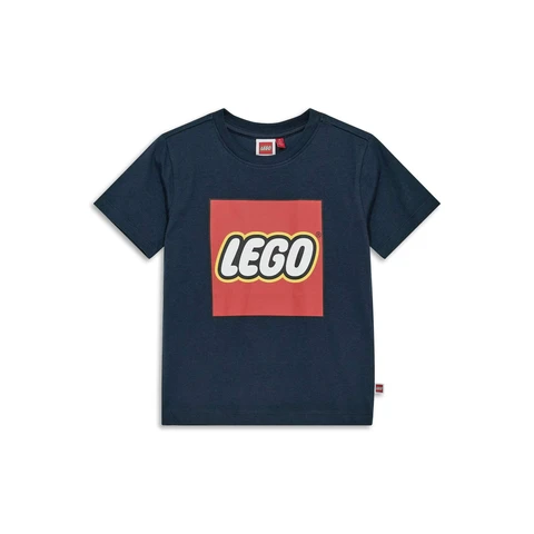 LEGO Kinder-T-Shirt mit Logo, dunkelblau, 116