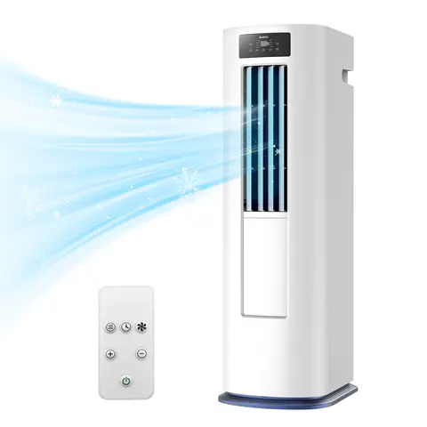 ELECCI Portable Mobile Air Conditioner, 6000BTU, 3-in-1 Cooling/Dehumidifier/Fan, Multi Safety Protection, Energy Class A with R290 Refrigerant, Remote Control & 24H Timer, Window Mount Kit for Home Indoor Use