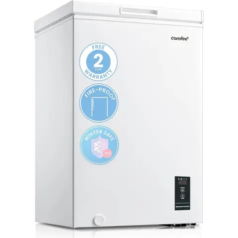 Comfee Digital Freestanding Chest Freezer 99L White 1PC