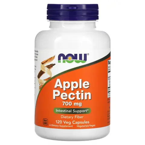 NOW Foods Apple Pectin Digestive Support 700mg Capsules - 120 Vegan Capsules