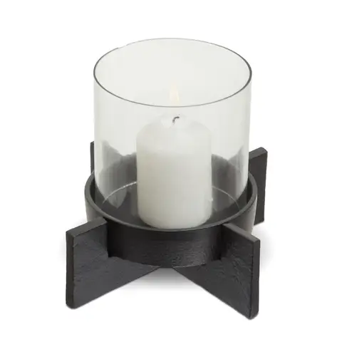 Fifty Five South Candle Holder Hapax Black/Glass Small