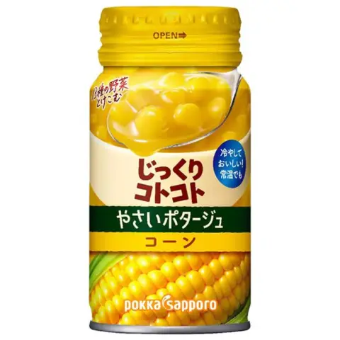 Pokkasapporo Canned Corn Soup 170g/bottle   罐装玉米湯飲 170g/瓶