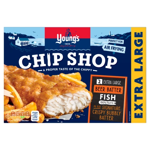 Young's Chip Shop 2 Extra Large Beer Batter Fish 300g