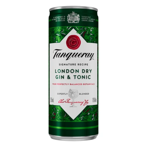 Tanqueray London Dry Gin & Tonic 250ml (Abv 6.5%)