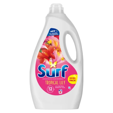 Surf  Laundry Washing Liquid Detergent Tropical Lily 95 washes 2.565 L 