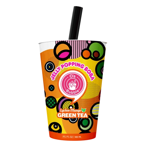 Boisson O's Bubble Popping Boba Litchi & Mangue - 2 x 480