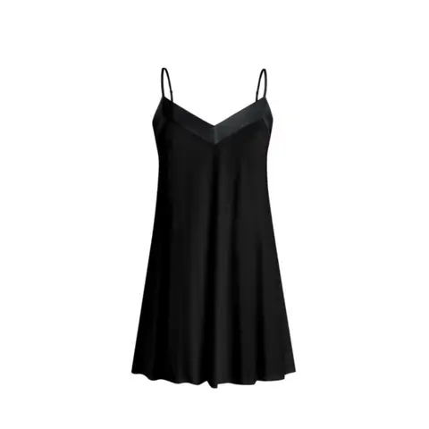 IZURIA v-neck black suspender dress  L
