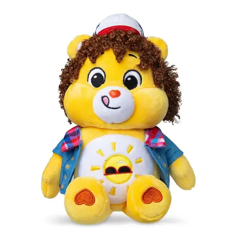 Care Bears x Stranger Things 22cm Funshine Bear as Dustin Plush Soft Toy