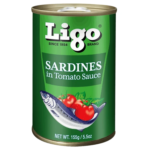 Ligo Sardines In Tomato Sauce 155g
