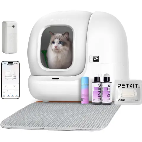 [Nur €467 im Set mit PETKIT LED-Nagelknipser] PETKIT Pura Max 2 Premium Automatische Katzenstreu-Schale 76 L Selbstreinigend, xSecure, Geruchsbeseitigung, App-Steuerung, großes Fassungsvermögen, automatische Katzenstreu-Schale für mehrere Katzen
