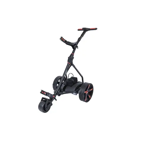 Ben Sayers Electric Golf Trolley Folding 18 Hole Battery Black/Red