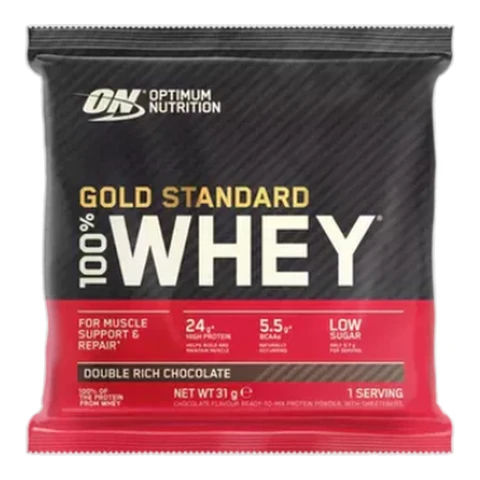 Optimum Nutrition Gold Standard 100% Whey Sachets Double Rich Chocolate 30 g (1 stuk)