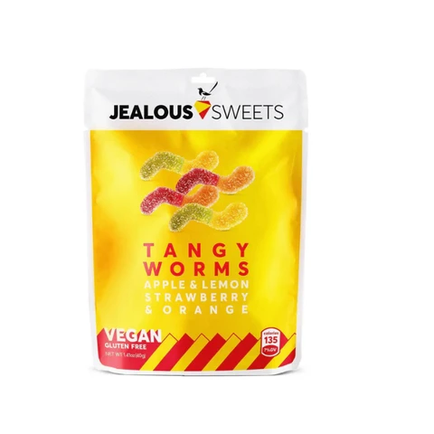 Jealous Sweets Tangy Worms Impulse Bag 40g