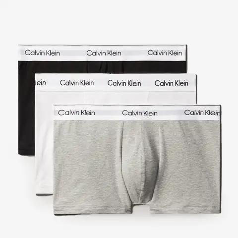 Calvin Klein Boxers Icon coupe décontractée Lot de 3 Gris/Blanc/Noir 
