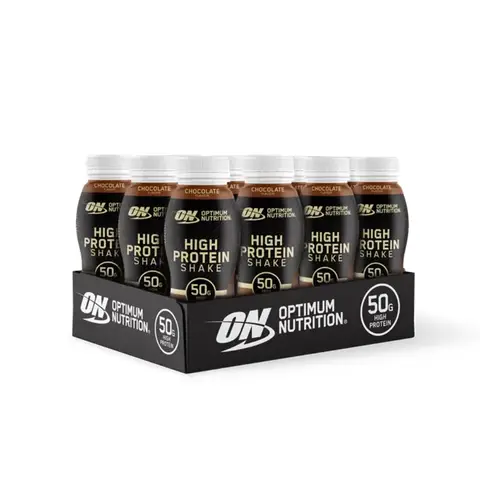 Optimum Nutrition High Protein Nutrition Shake Chocolate Flavour - 12 x 500ml