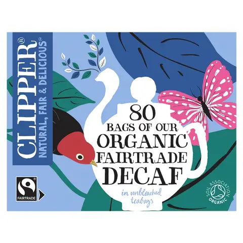 Clipper Organic Fairtrade Decaf Everyday 80 Tea Bags 277g