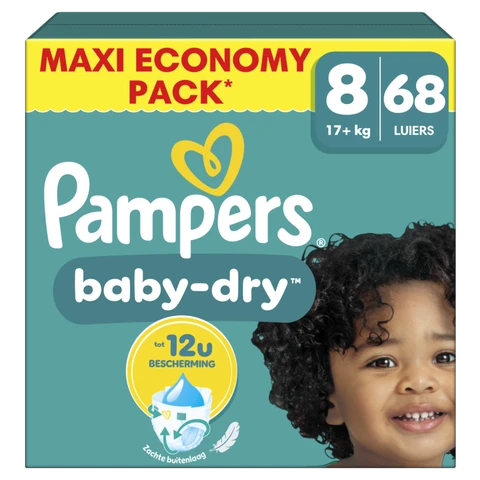PAMPERS BABY DRY Maxi Taille 8 x68