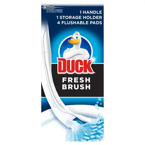 Duck Toilet Cleaner Fresh Brush Handle + 4 Refills