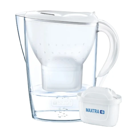 Brita Marella Wasserfilterkanne 2,4L Weiß 1 MAXTRA+ Kartusche enthalten