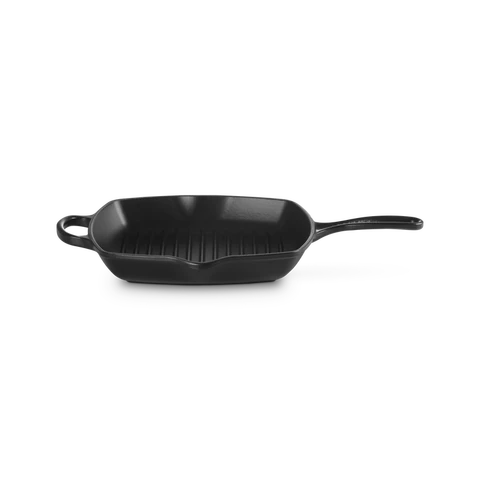 Le Creuset Signature Gietijzeren Grillpan - 26 cm, Satijn Zwart