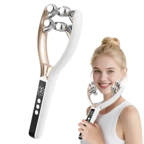 Gesichtsroller mit 3 Stufen zur Gesichtsformung, Kinnstraffung und Hautreinigung.