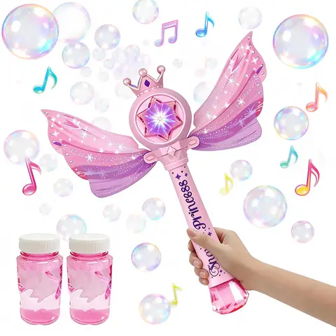Princess Magic Bubble Wand - Pink Version