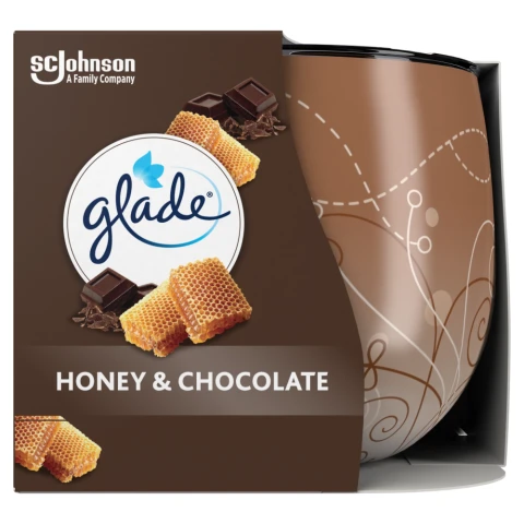 Glade Scented Candle Sleeved Honey and Chocolate 120g
