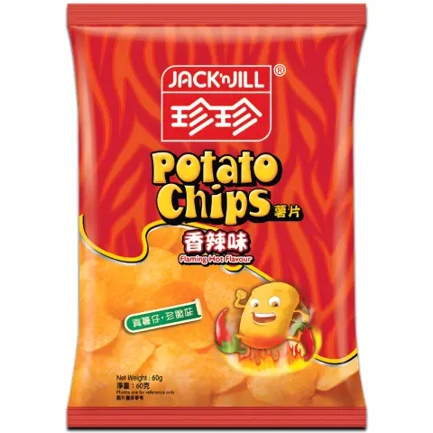 JJ Chips - Hot 珍珍薯片-香辣味55g